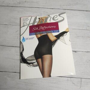 Hanes Silk Reflections Women's Pantyhose Size EF Silky Sheer Toe Control Top